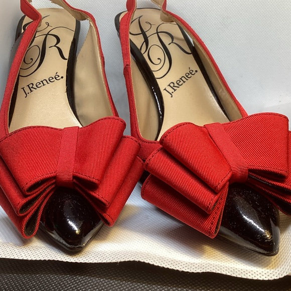 J.Renee Shoes - J.RENEE RED AND BLACK HEELS